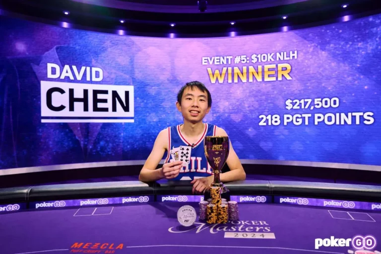 David Chen PGT 2024 Event#5 $10,100 No-Limit Hold'em winner