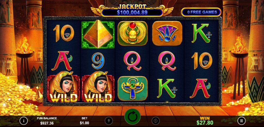 Jackpot Cleopatra's Gold Deluxe gameplay